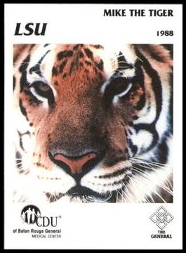 1988 LSU Tigers Police 1 Mike the Tiger